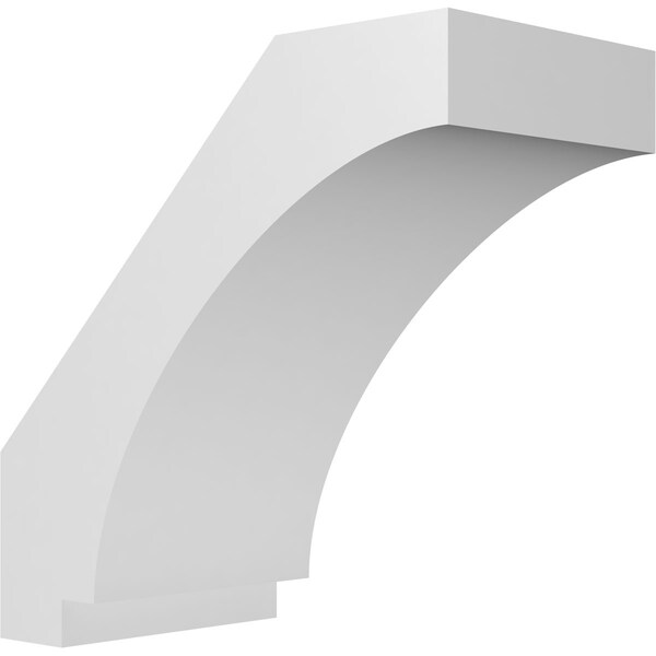 Ekena Millwork 5 1/2-in. W x 10-in. D x 10-in. H Imperial Architectural Grade PVC Knee Brace BRCP055X10X10IMP - main